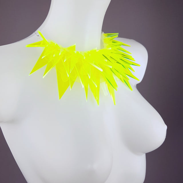 "Techno" Neon Perspex (No Hugs) Neckpiece