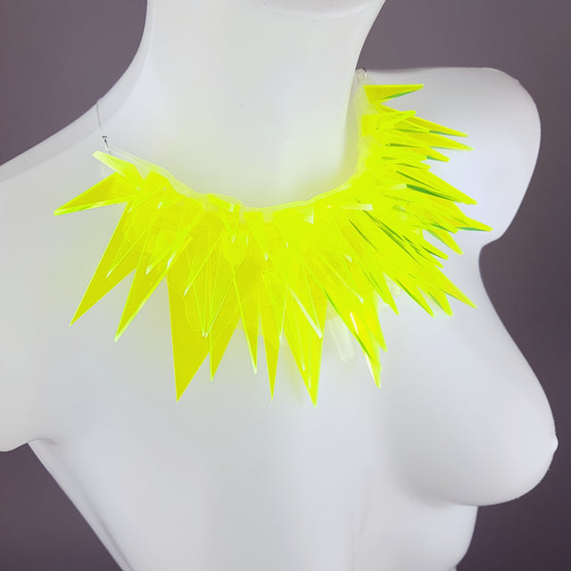 "Techno" Neon Perspex (No Hugs) Neckpiece