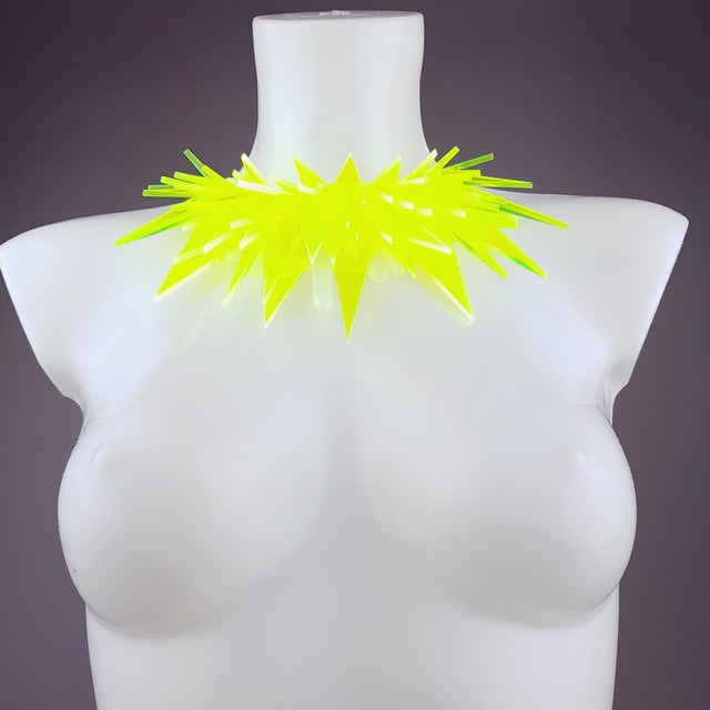"Techno" Neon Perspex (No Hugs) Neckpiece