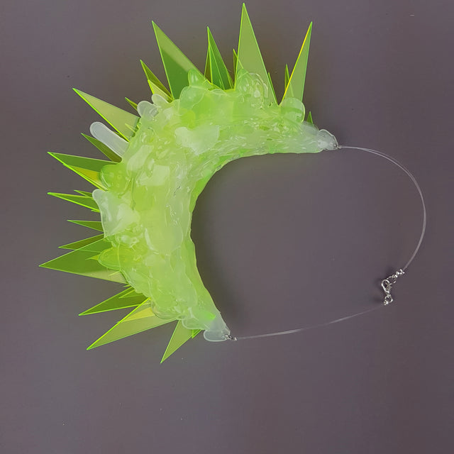 "Techno" Neon Perspex (No Hugs) Neckpiece