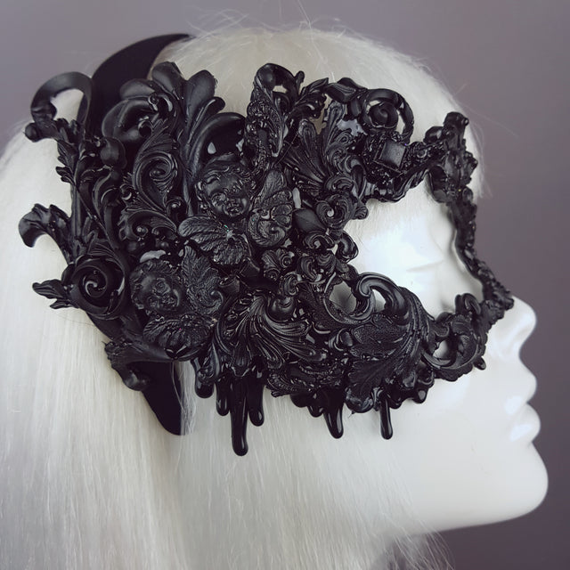 "Désiré" Black Filigree Baroque Gothic Mask