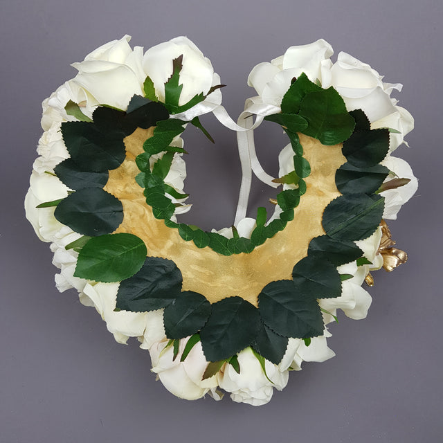 "Worship" OTT Gold Cherub & Ivory Rose Moulded Shoulder/Neckpiece