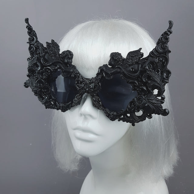 "Gothica" Black Filigree Ornate Sunglasses