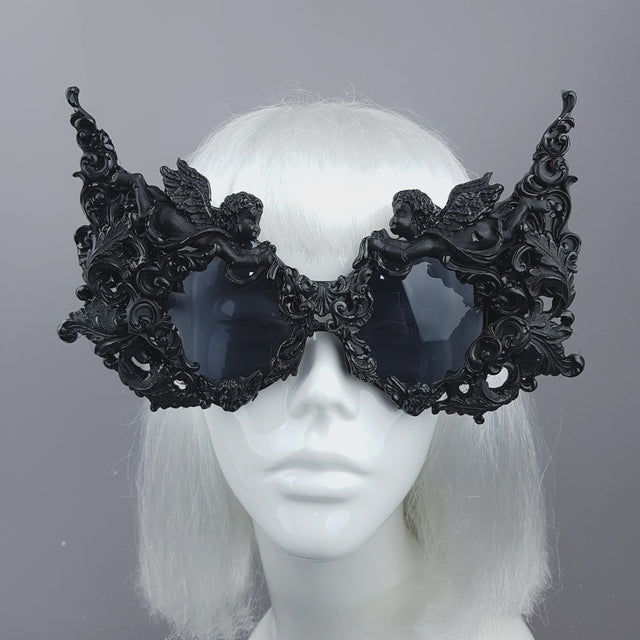 "Gothica" Black Filigree Ornate Sunglasses