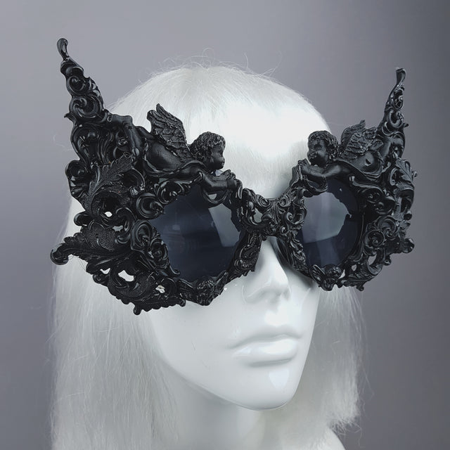 "Gothica" Black Filigree Ornate Sunglasses