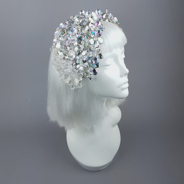 "Miroir" Vintage Inspired Bejewelled Fascinator Hat