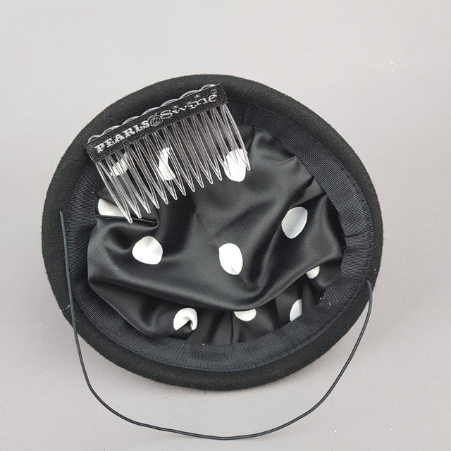 "Chérie" Large Red Glitter Cherries Fascinator Hat