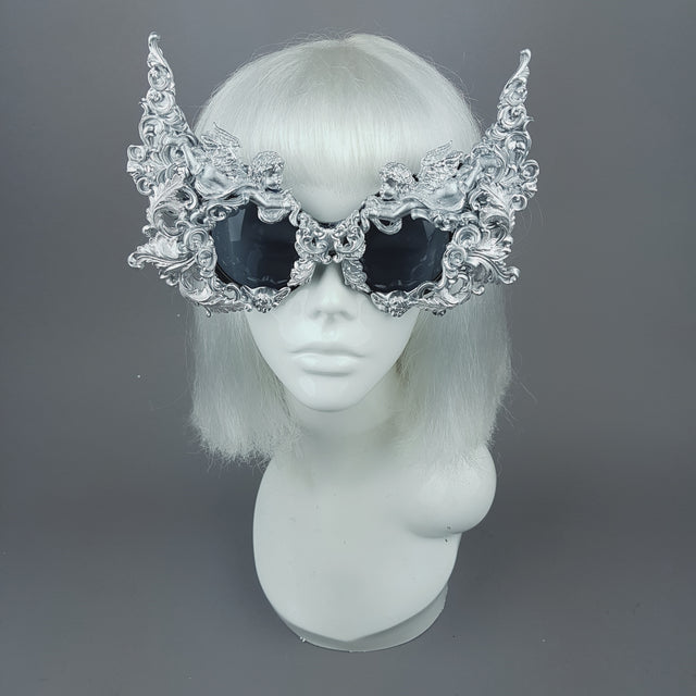 "Gothica" Silver Filigree Ornate Sunglasses