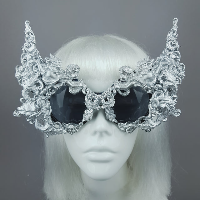 "Gothica" Silver Filigree Ornate Sunglasses