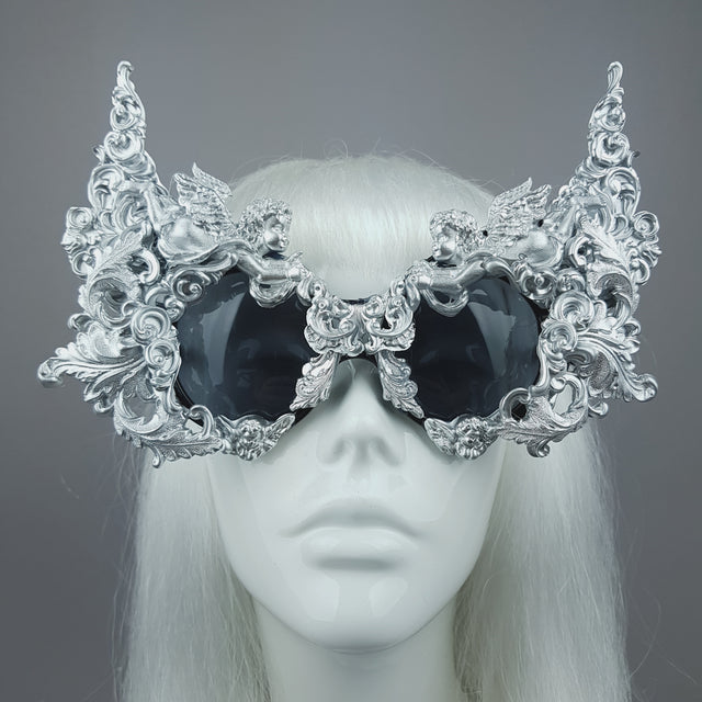 "Gothica" Silver Filigree Ornate Sunglasses