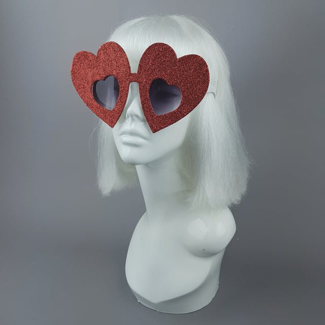 PICK ANY COLOUR Glitter!!!! Heart Sunglasses