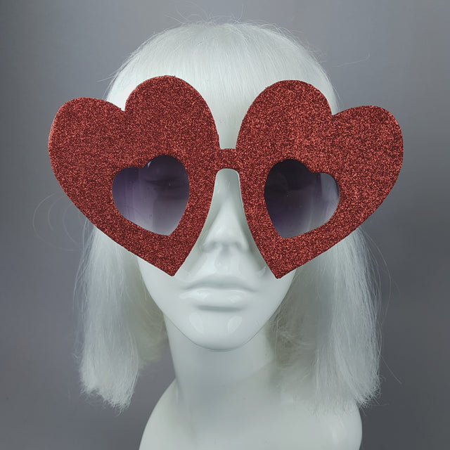 PICK ANY COLOUR Glitter!!!! Heart Sunglasses