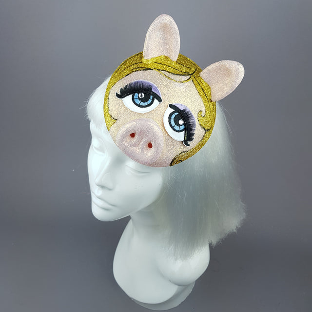 Pink Pig Fascinator Hat