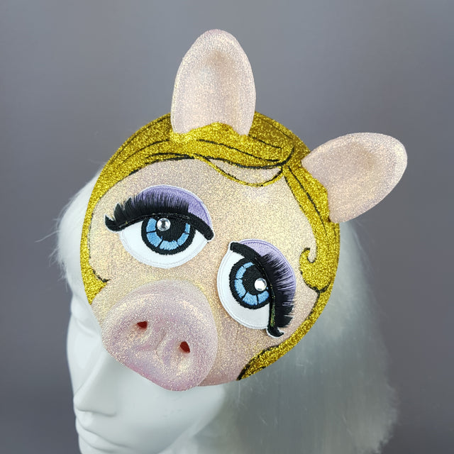 Pink Pig Fascinator Hat