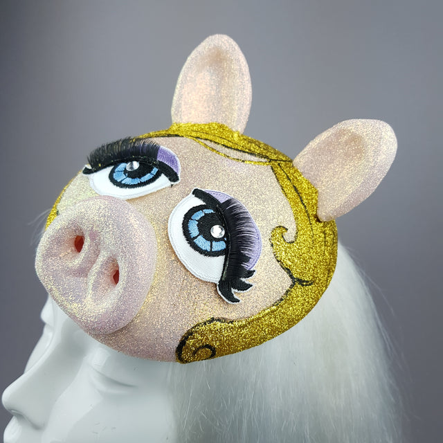 Pink Pig Fascinator Hat