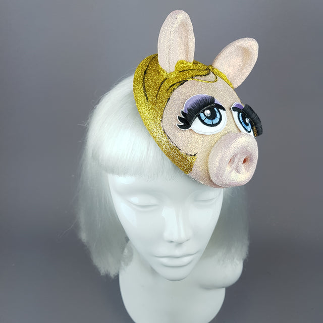 Pink Pig Fascinator Hat