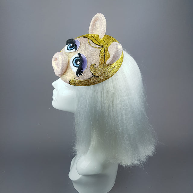 Pink Pig Fascinator Hat