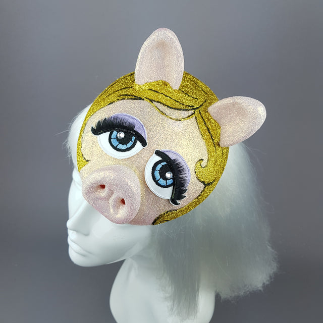 Pink Pig Fascinator Hat