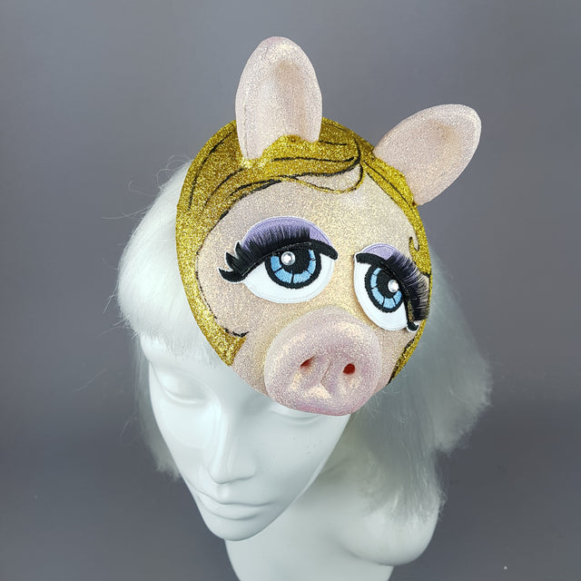 Pink Pig Fascinator Hat