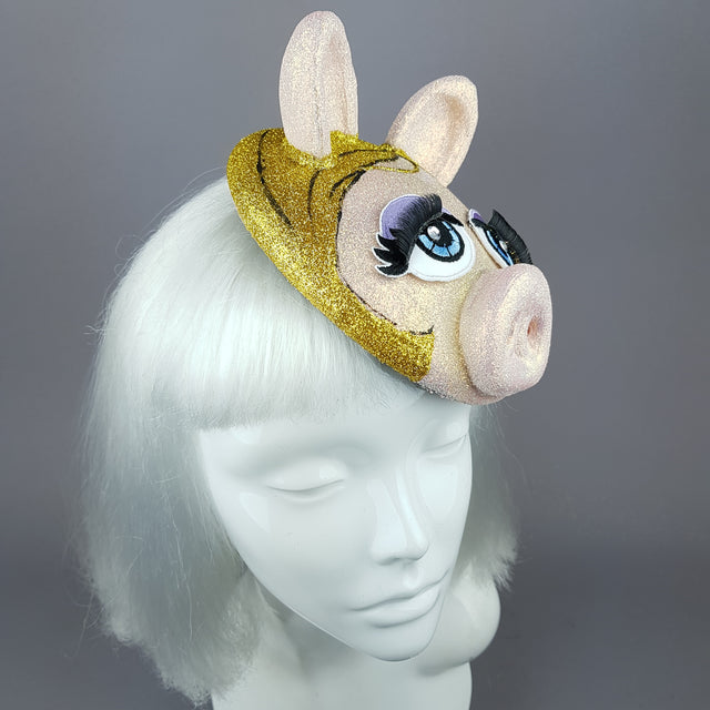 Pink Pig Fascinator Hat