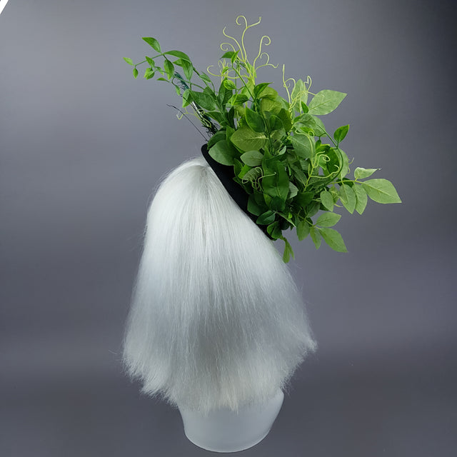 "Sugar Snap" Peas, Peapod and Leaf Fascinator Hat