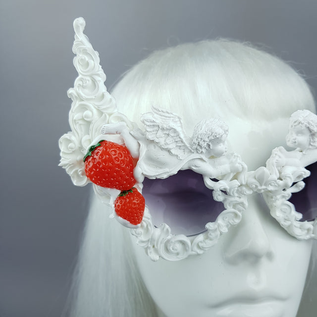 "Heavenly" Strawberries & Cream Cherub Filigree Sunglasses