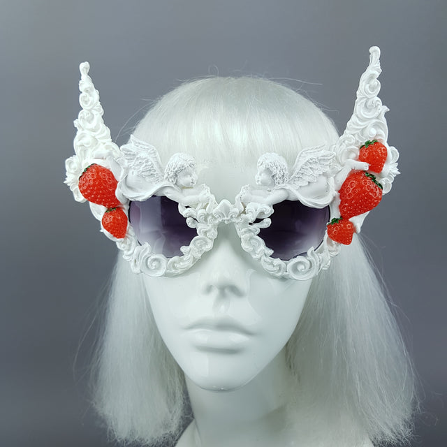 "Heavenly" Strawberries & Cream Cherub Filigree Sunglasses