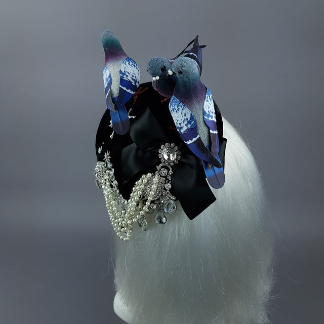 "Merde" Quirky Chic Pigeon Poop Fascinator Hat