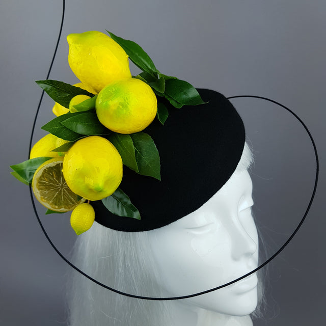 "Amarillo" Lemon & Bee Fascinator Hat
