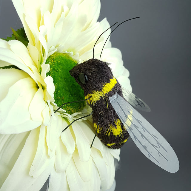 "Pipi" Bee & Ivory Flower Fascinator Hat