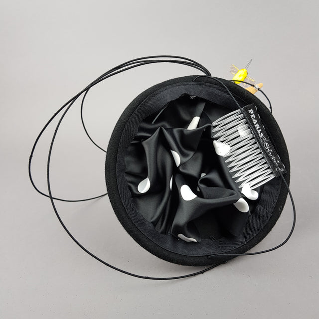 "Whoopsie" Dropped Ice-Cream & Bee Fascinator Hat