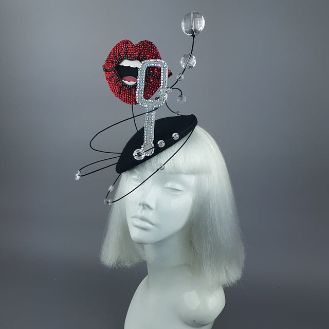 "Float" Surreal Bubble Blowing Fascinator Hat