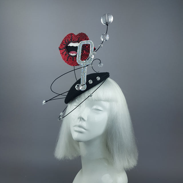 "Float" Surreal Bubble Blowing Fascinator Hat
