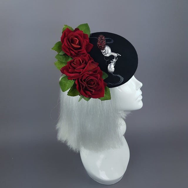 "Smitten" Snails in Love Fascinator Hat