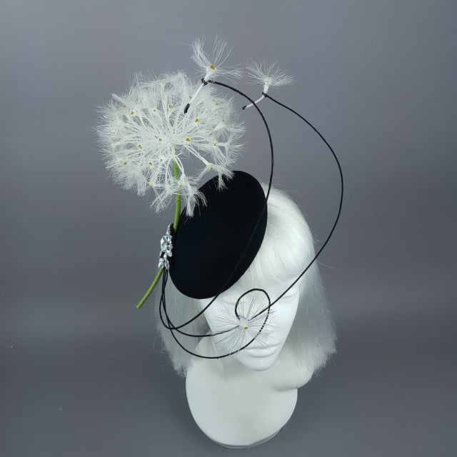"Dandy" Dandelion & Jewel Fascinator Hat
