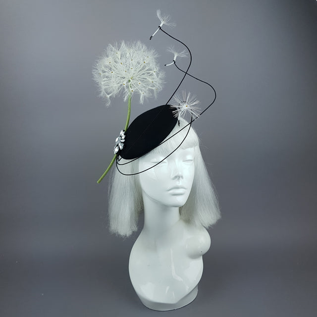 "Dandy" Dandelion & Jewel Fascinator Hat
