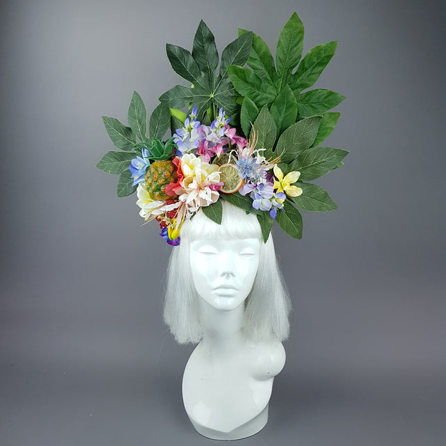 "Tuhinga" Tropical Flower and Fruit Headpiece