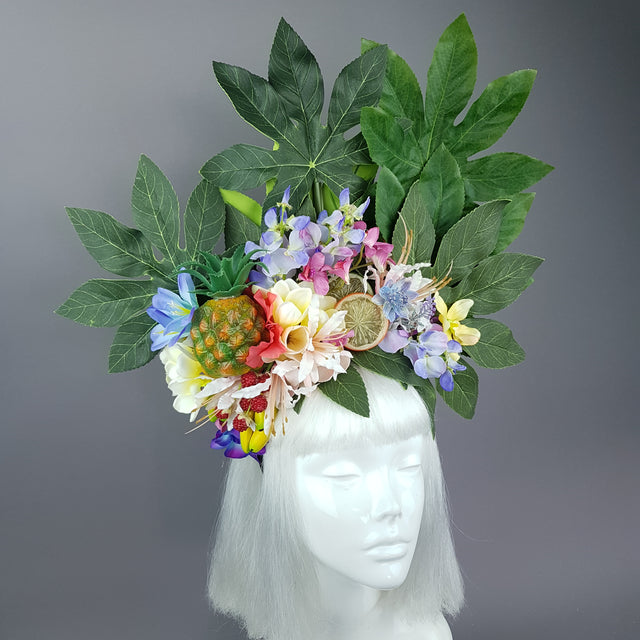 "Tuhinga" Tropical Flower and Fruit Headpiece