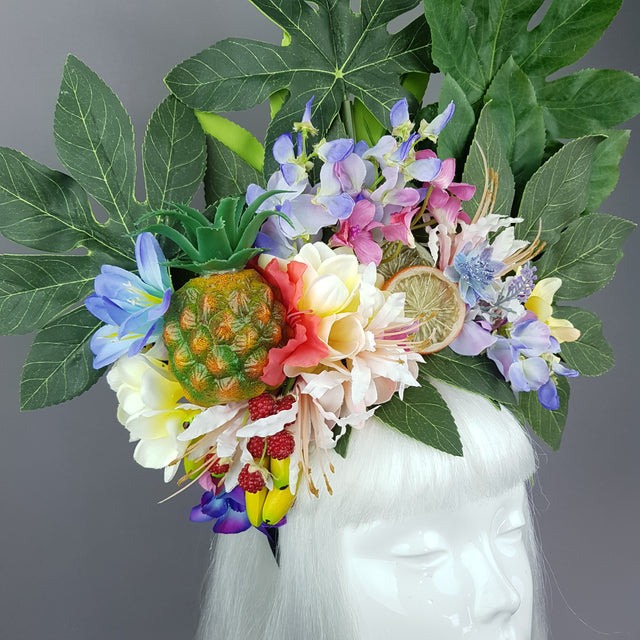 "Tuhinga" Tropical Flower and Fruit Headpiece