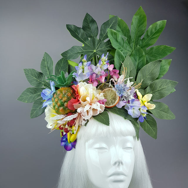 "Tuhinga" Tropical Flower and Fruit Headpiece