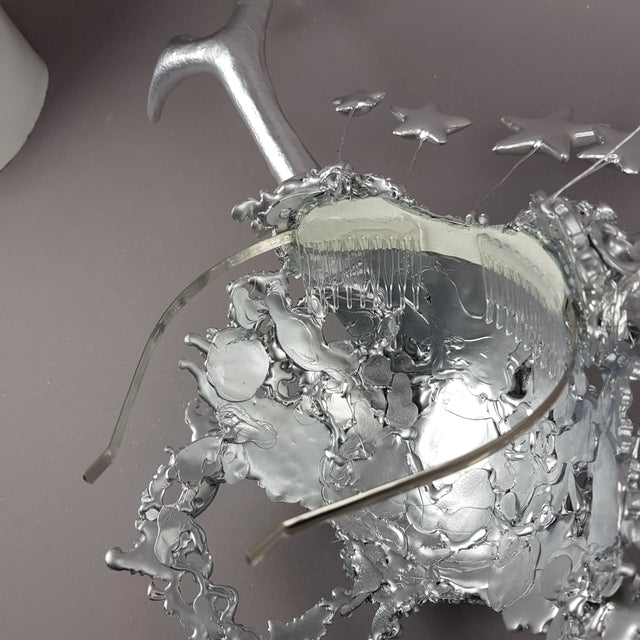 "Diana" Silver Filigree Headpiece & Mask