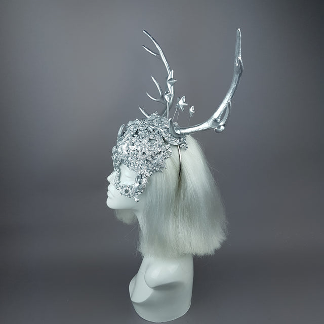"Diana" Silver Filigree Headpiece & Mask