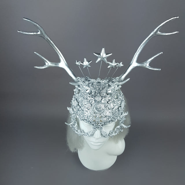 "Diana" Silver Filigree Headpiece & Mask