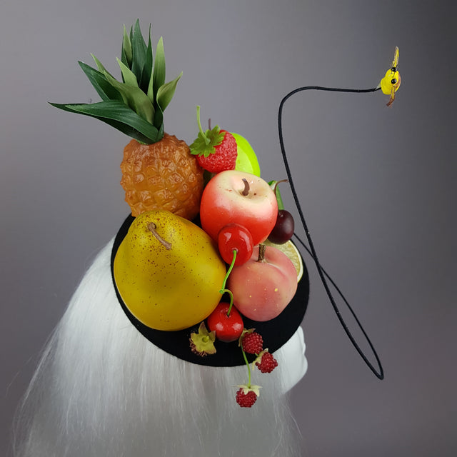 "Anzu" Carmen Miranda Inspired Fruit & Bee Fascinator