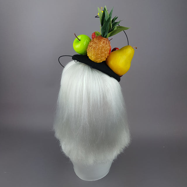 "Anzu" Carmen Miranda Inspired Fruit & Bee Fascinator