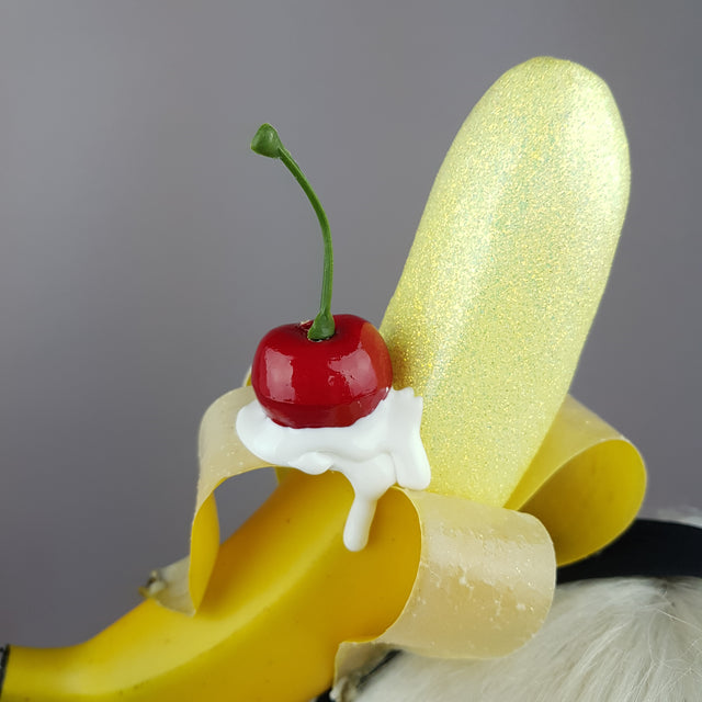 "Kiri" Banana, Cherry & Cream Headband