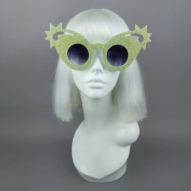"Mirumiru" Mermaid Glitter Stars Sunglasses