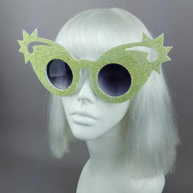 "Mirumiru" Mermaid Glitter Stars Sunglasses