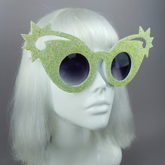 "Mirumiru" Mermaid Glitter Stars Sunglasses