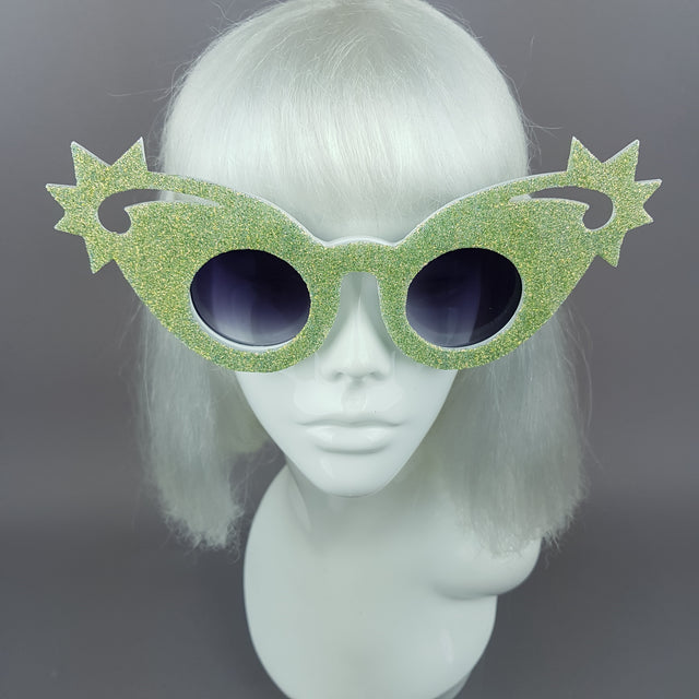"Mirumiru" Mermaid Glitter Stars Sunglasses